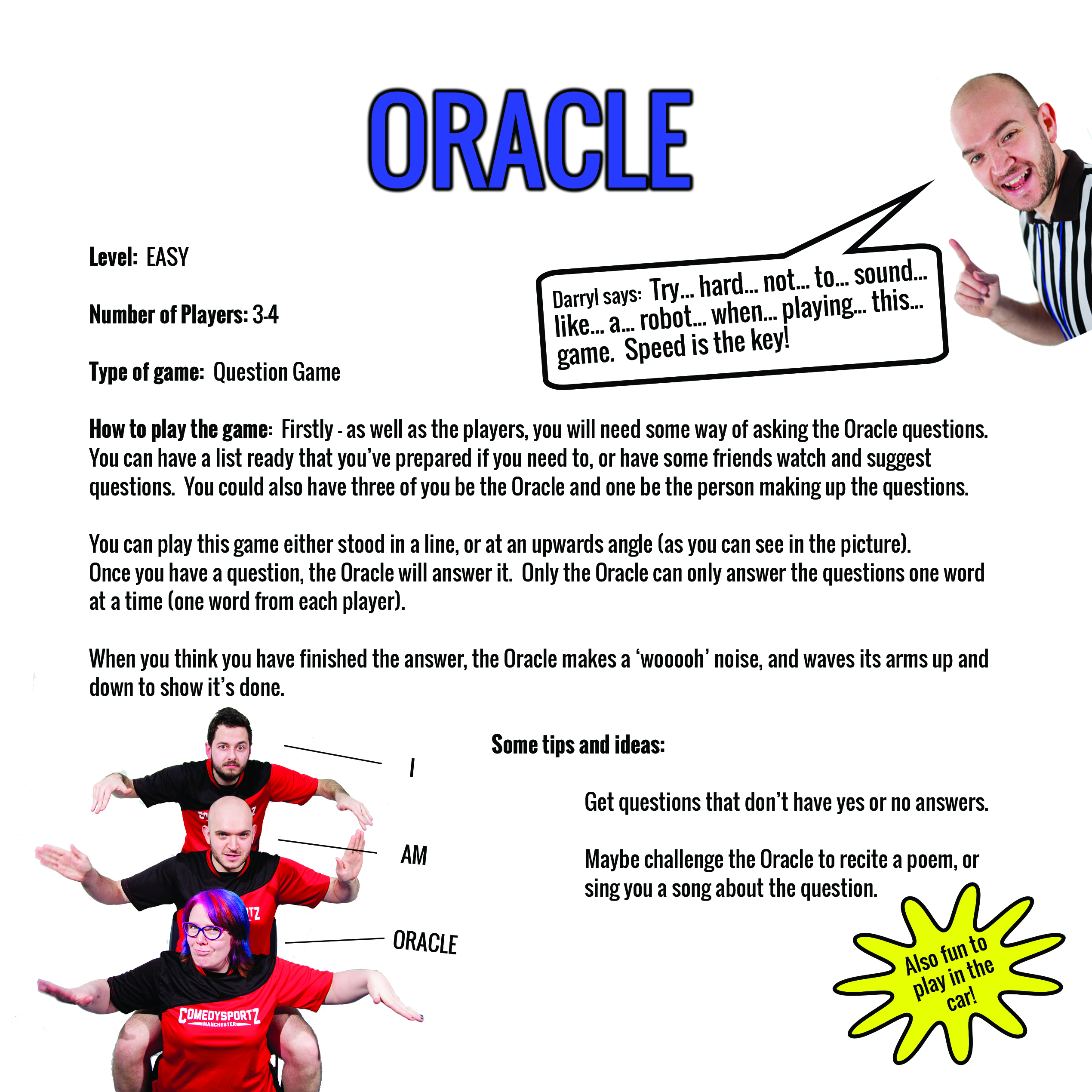 A fun improv game to play at home with kids