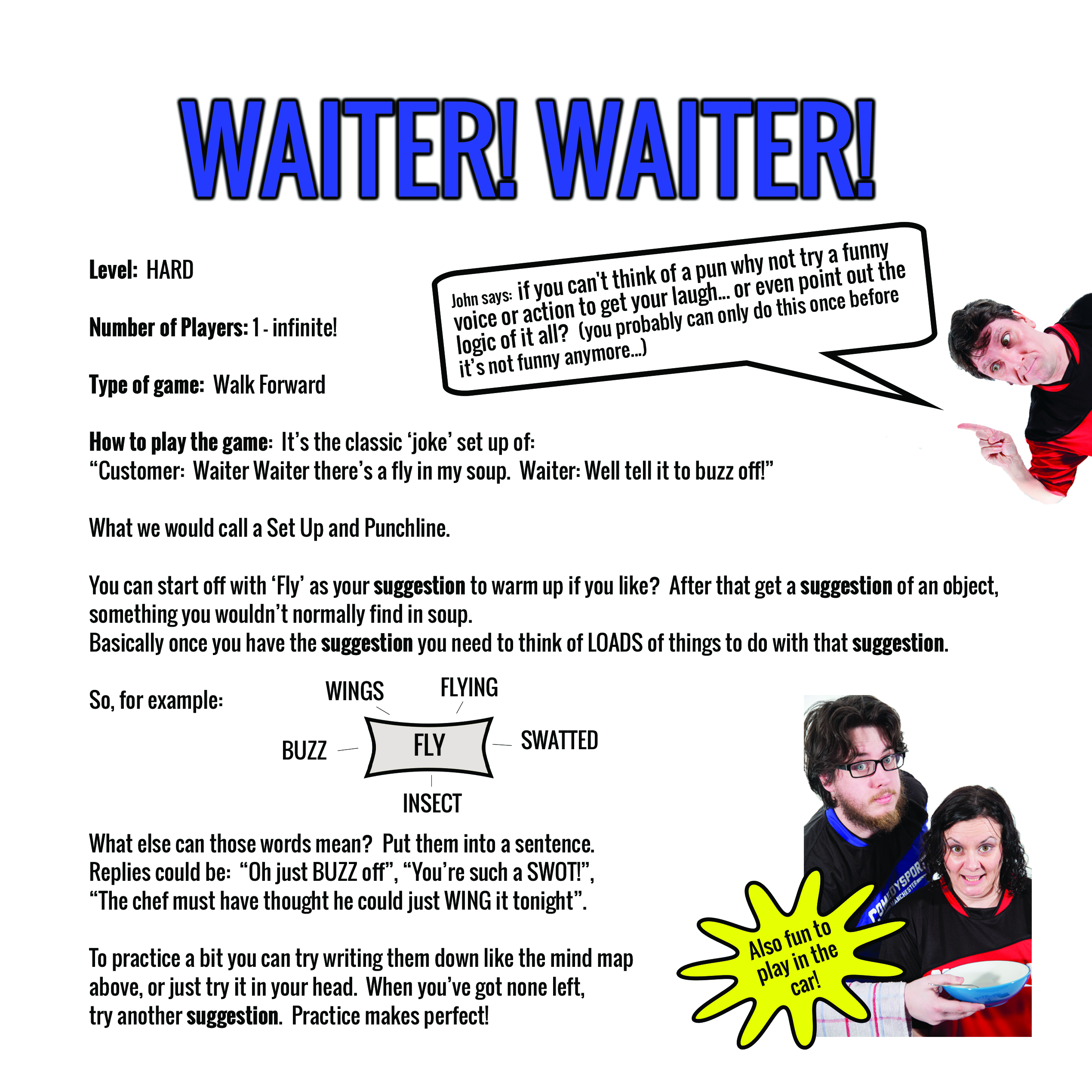 improv fun gags and games from home